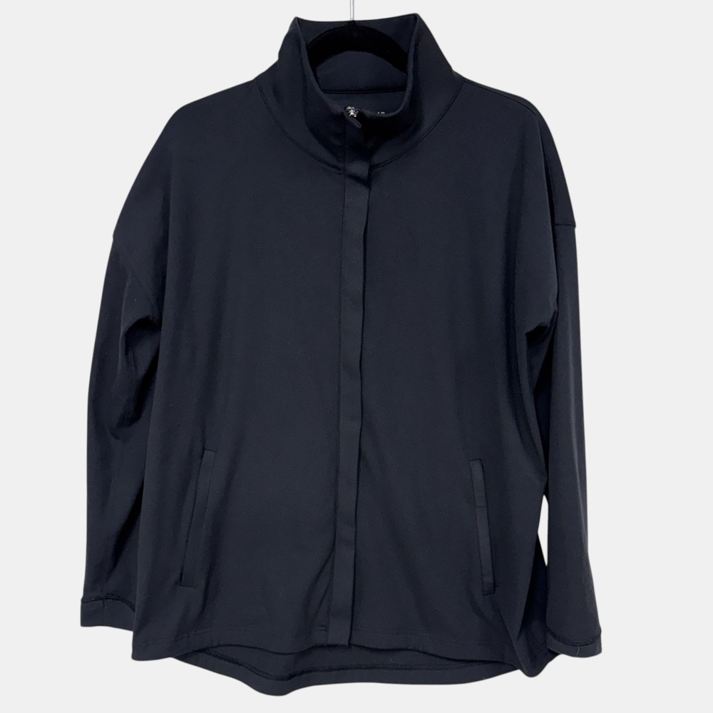 Peter Millar Black Women's Golf Jacket, Size Large, Full Zip "Go Anywhere" - Picture 2 of 16